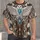 Snowy Owl Beadwork for Winter Travel and Bohemian Everyday Style for Women Outdoors All-over Print Unisex T-shirt - 4