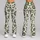 Olive Daisy And Leaf Motif For Yoga, Pilates And Everyday Wear Leggings - 9