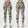 Olive Daisy And Leaf Motif For Yoga, Pilates And Everyday Wear Leggings - 3