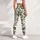 Olive Daisy And Leaf Motif For Yoga, Pilates And Everyday Wear Leggings - 6
