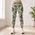 Olive Daisy And Leaf Motif For Yoga, Pilates And Everyday Wear Leggings - 4