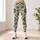 Olive Daisy And Leaf Motif For Yoga, Pilates And Everyday Wear Leggings - 6