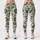 Olive Daisy And Leaf Motif For Yoga, Pilates And Everyday Wear Leggings - 1