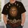 Celestial Sun Moon and Mountain Range for Relaxed Stargazing Evenings and Nature Lovers All-over Print Unisex T-shirt - 5