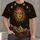 Celestial Sun Moon and Mountain Range for Relaxed Stargazing Evenings and Nature Lovers All-over Print Unisex T-shirt - 4