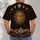 Celestial Sun Moon and Mountain Range for Relaxed Stargazing Evenings and Nature Lovers All-over Print Unisex T-shirt - 6