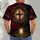 Crown of Thorns Cross and Resurrection Tomb for Easter Worship and Church Faith Gifts All-over Print Unisex T-shirt - 6
