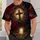 Crown of Thorns Cross and Resurrection Tomb for Easter Worship and Church Faith Gifts All-over Print Unisex T-shirt - 6