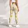 Golden Yellow Stars on Ivory for Yoga, Pilates and Everyday Studio-to-Street Style Leggings - 5