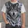 Realistic Wolf And Snowy Forest Wilderness Scene For Outdoor Adventure Enthusiasts All-over Print Unisex T-shirt - 4