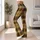 Brown Yellow Tartan Plaid for Yoga, Pilates and Casual Everyday Style Leggings - 11