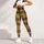 Brown Yellow Tartan Plaid for Yoga, Pilates and Casual Everyday Style Leggings - 6
