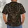 Vintage Deer Antlers and Burgundy Florals for Rustic Outdoor Living and Nature Lovers All-over Print Unisex T-shirt - 6