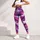 Purple Pink Camouflage Activewear For Yoga Pilates And Everyday Adventures Leggings - 4