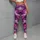 Purple Pink Camouflage Activewear For Yoga Pilates And Everyday Adventures Leggings - 4