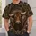 Longhorn Bull Western Scrollwork for Ranch Days and Country Weekends All-over Print Unisex T-shirt - 5