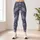 Lavender Blue Feather Scatter for Yoga Pilates and Everyday Casual Wear Leggings - 4