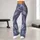 Lavender Blue Feather Scatter for Yoga Pilates and Everyday Casual Wear Leggings - 10