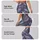 Lavender Blue Feather Scatter for Yoga Pilates and Everyday Casual Wear Leggings - 2