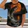 Leaping Bass Under an Orange Harvest Moon for Night Fishing and Outdoor Adventure All-over Print Unisex T-shirt - 2