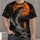 Leaping Bass Under an Orange Harvest Moon for Night Fishing and Outdoor Adventure All-over Print Unisex T-shirt - 4
