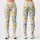 Yellow And Gray Floral Motifs for Yoga, Pilates, and Everyday Wellness for Women Leggings - 1