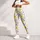 Yellow And Gray Floral Motifs for Yoga, Pilates, and Everyday Wellness for Women Leggings - 6