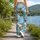 Cheerful Bumblebees Among Clouds and Daisies for Yoga, Pilates, and Everyday Style Leggings - 12