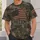 Weathered American Flag and Freedom Emblem for Patriotic Casual Everyday Wear All-over Print Unisex T-shirt - 5
