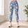 Periwinkle Daisy Blooms for Yoga Pilates and Sunny Casual Days for Women Leggings - 4