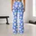 Periwinkle Daisy Blooms for Yoga Pilates and Sunny Casual Days for Women Leggings - 10
