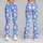 Periwinkle Daisy Blooms for Yoga Pilates and Sunny Casual Days for Women Leggings - 9