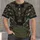 Bald Eagle and American Flag Camo for Outdoor Adventures and Patriotic Travel All-over Print Unisex T-shirt - 4