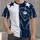 Navy And White Football Shield For Game Day Fans And Weekend Sports All-over Print Unisex T-shirt - 4