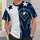 Navy And White Football Shield For Game Day Fans And Weekend Sports All-over Print Unisex T-shirt - 5