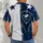 Navy And White Football Shield For Game Day Fans And Weekend Sports All-over Print Unisex T-shirt - 6