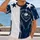 Navy And White Football Shield For Game Day Fans And Weekend Sports All-over Print Unisex T-shirt - 2