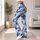 Blue And White Camo Style For Yoga, Pilates, Gym And Everyday Activewear Leggings - 12