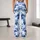 Blue And White Camo Style For Yoga, Pilates, Gym And Everyday Activewear Leggings - 10