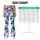 Blue And White Camo Style For Yoga, Pilates, Gym And Everyday Activewear Leggings - 7