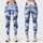 Blue And White Camo Style For Yoga, Pilates, Gym And Everyday Activewear Leggings - 3