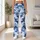 Blue And White Camo Style For Yoga, Pilates, Gym And Everyday Activewear Leggings - 11