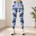 Blue And White Camo Style For Yoga, Pilates, Gym And Everyday Activewear Leggings - 6