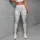Gray White Blush Polka Dots for Studio Workouts and Everyday Athleisure Leggings - 6