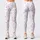 Gray White Blush Polka Dots for Studio Workouts and Everyday Athleisure Leggings - 3