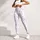 Gray White Blush Polka Dots for Studio Workouts and Everyday Athleisure Leggings - 4