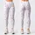 Gray White Blush Polka Dots for Studio Workouts and Everyday Athleisure Leggings - 1