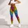 Rainbow Leopard Spots for Yoga, Pilates, and Colorful Everyday Style Leggings - 4
