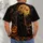 Black Cat, Full Moon and Pumpkin Halloween Night for Autumn Seasonal Celebrations All-over Print Unisex T-shirt - 6