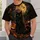 Black Cat, Full Moon and Pumpkin Halloween Night for Autumn Seasonal Celebrations All-over Print Unisex T-shirt - 5